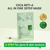VT CICA RETI-A ALL IN ONE 3STEP MASK now available at www.Barefection.com. Visit us for product details and our latest offers!
